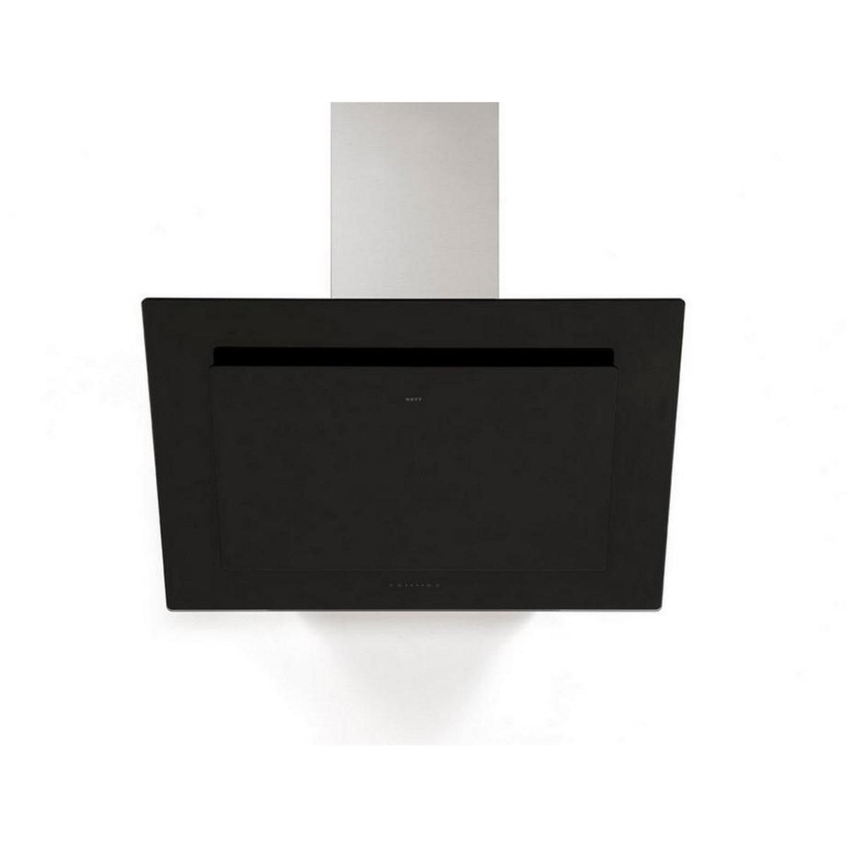 Novy Hotte décorative inclinée 90cm 467m3/h verre noir - 7830