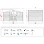 Voir la diapositive 3 : Habitat et Jardin Abri de jardin - 12.54 m² - 4.13 x 3.05 x 2.18 m - 34 mm.