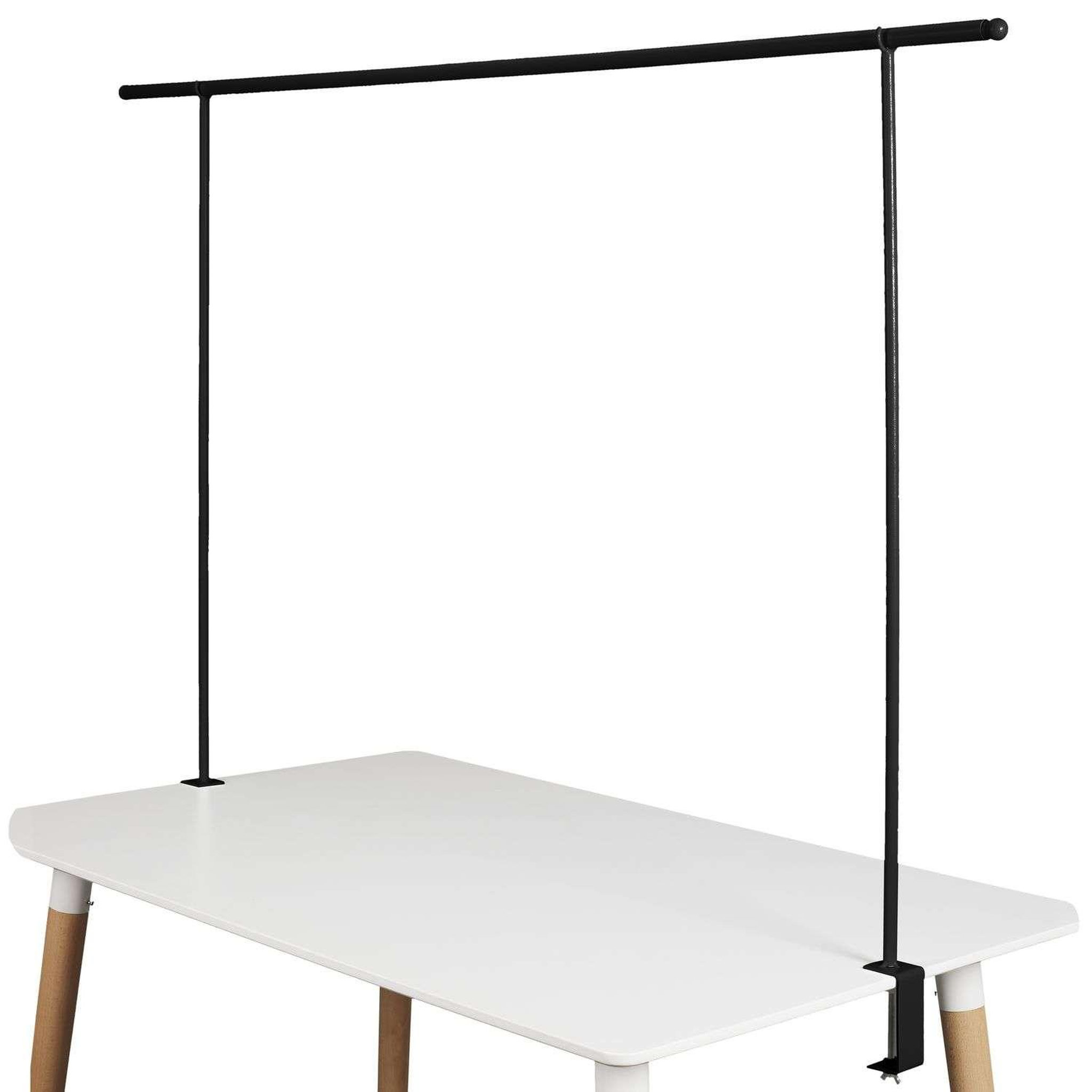 The Home Deco Factory Barre de décoration de table ajustable intérieure/extérieure l. De 139 à 250 cm x h. 90 cm - noir