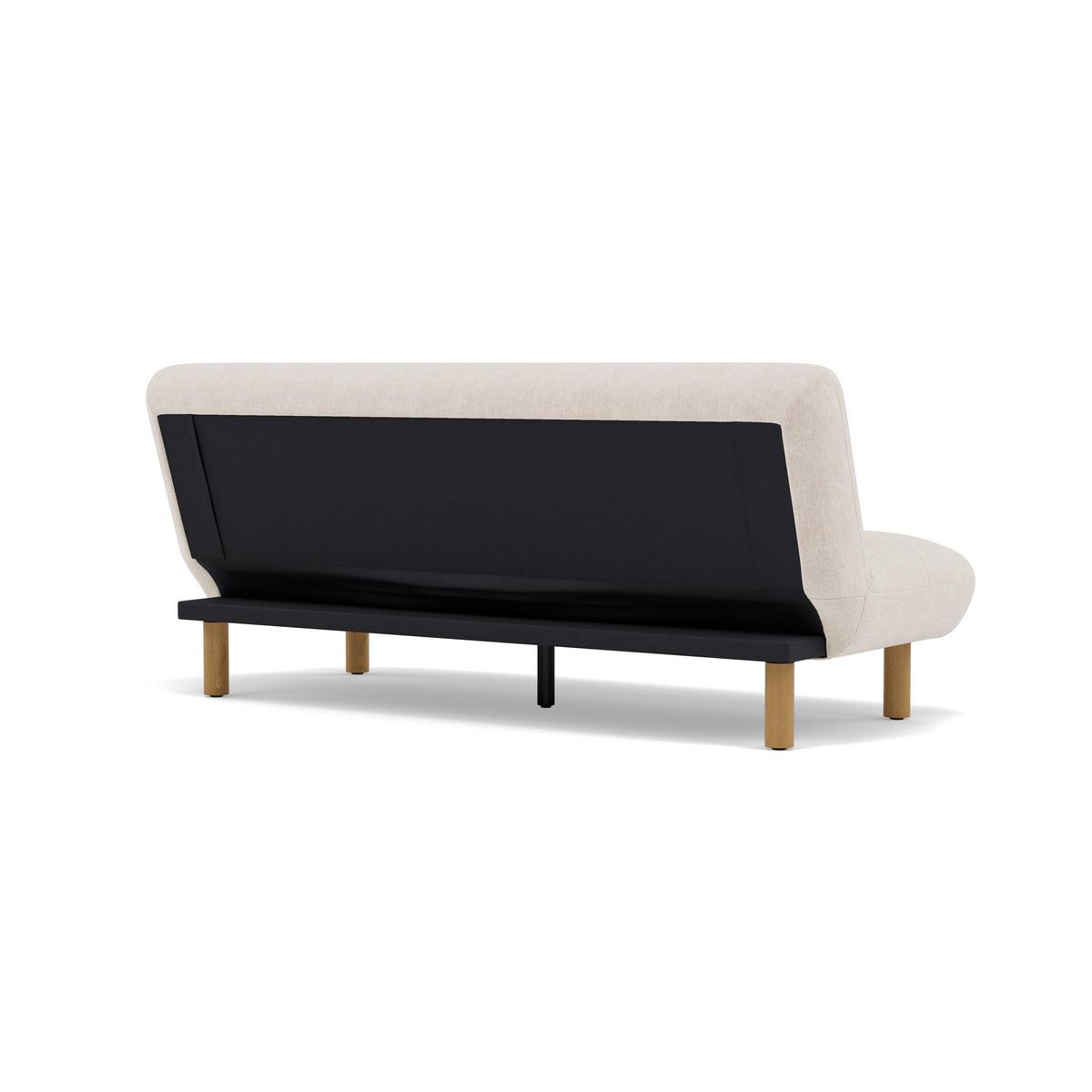BEST MOBILIER Soan - banquette 2 places convertible clic-clac en velours texturé