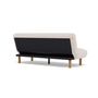 Voir la diapositive 6 : BEST MOBILIER Soan - banquette 2 places convertible clic-clac en velours texturé