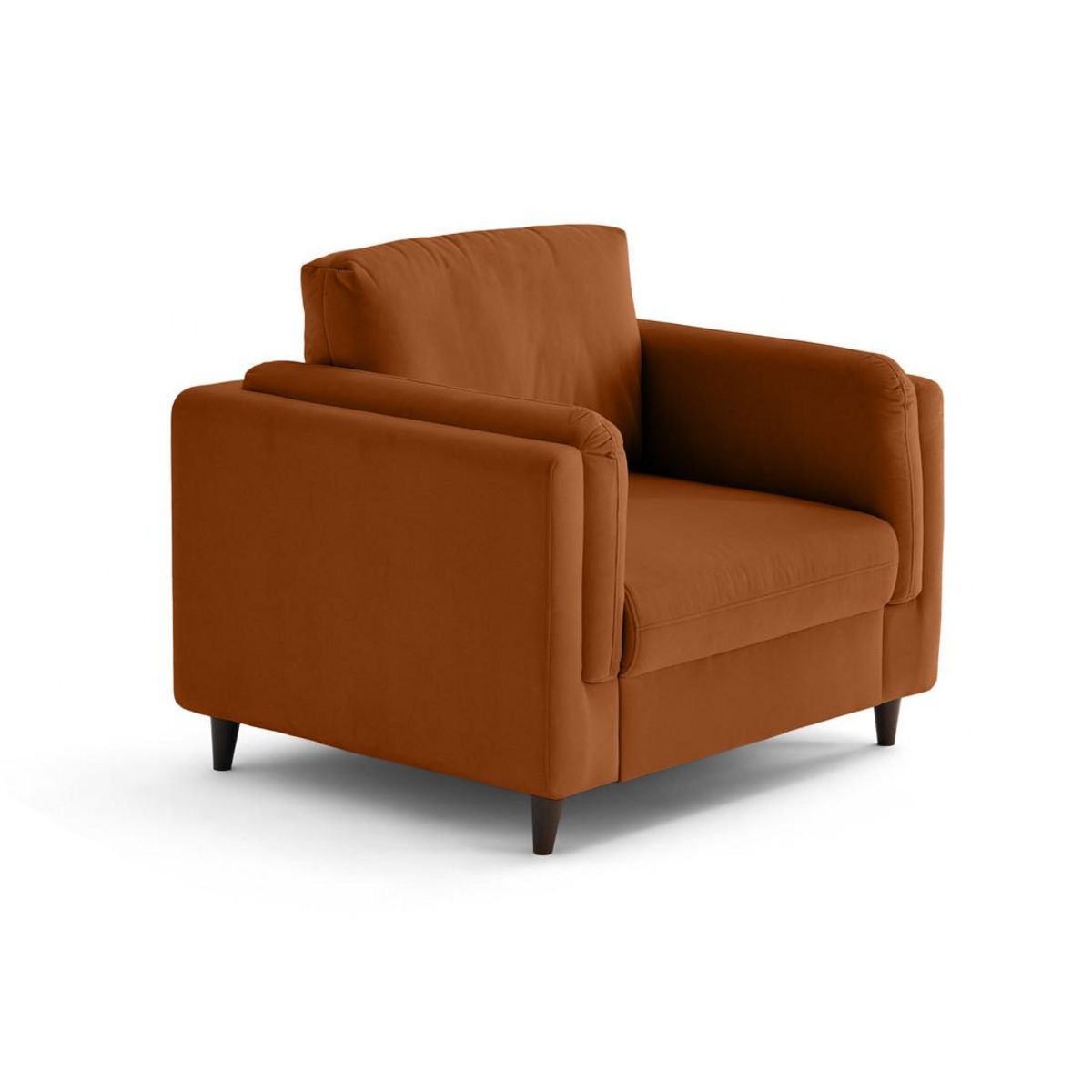 LISA DESIGN Brooke - fauteuil en velours pieds en bois