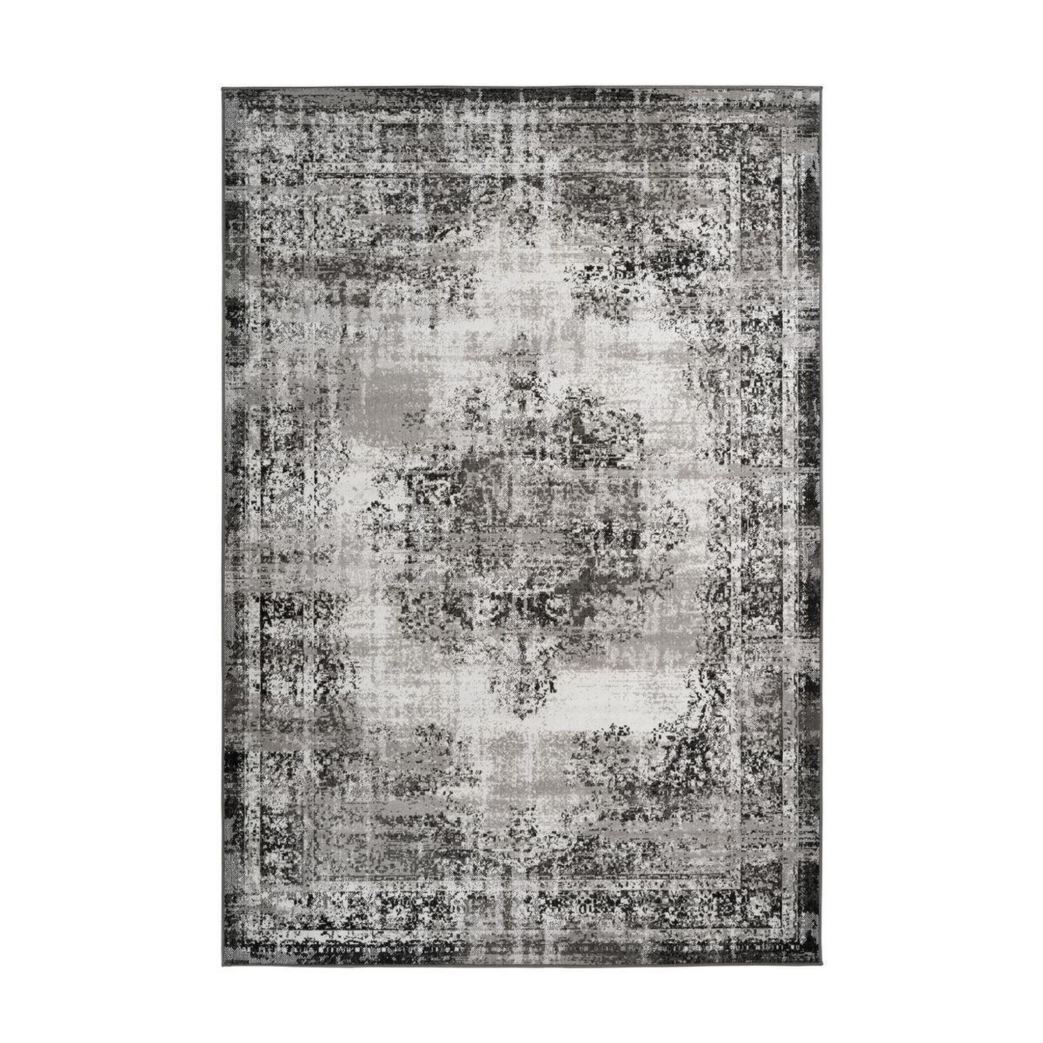 Voir la diapositive 1 : Paris Prix Tapis Effet Vieilli à Poils Courts  Ariya  Anthracite