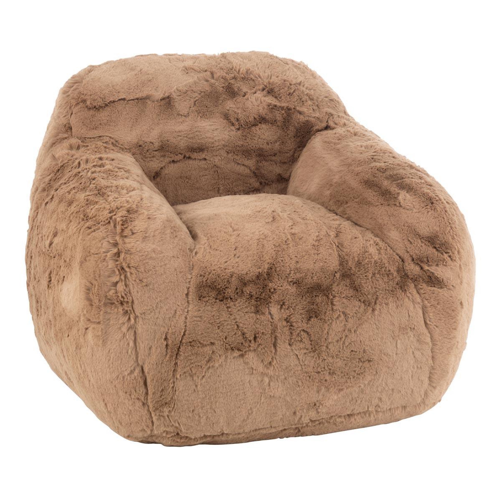 J-LINE Fauteuil en tissu  cutie  99cm taupe
