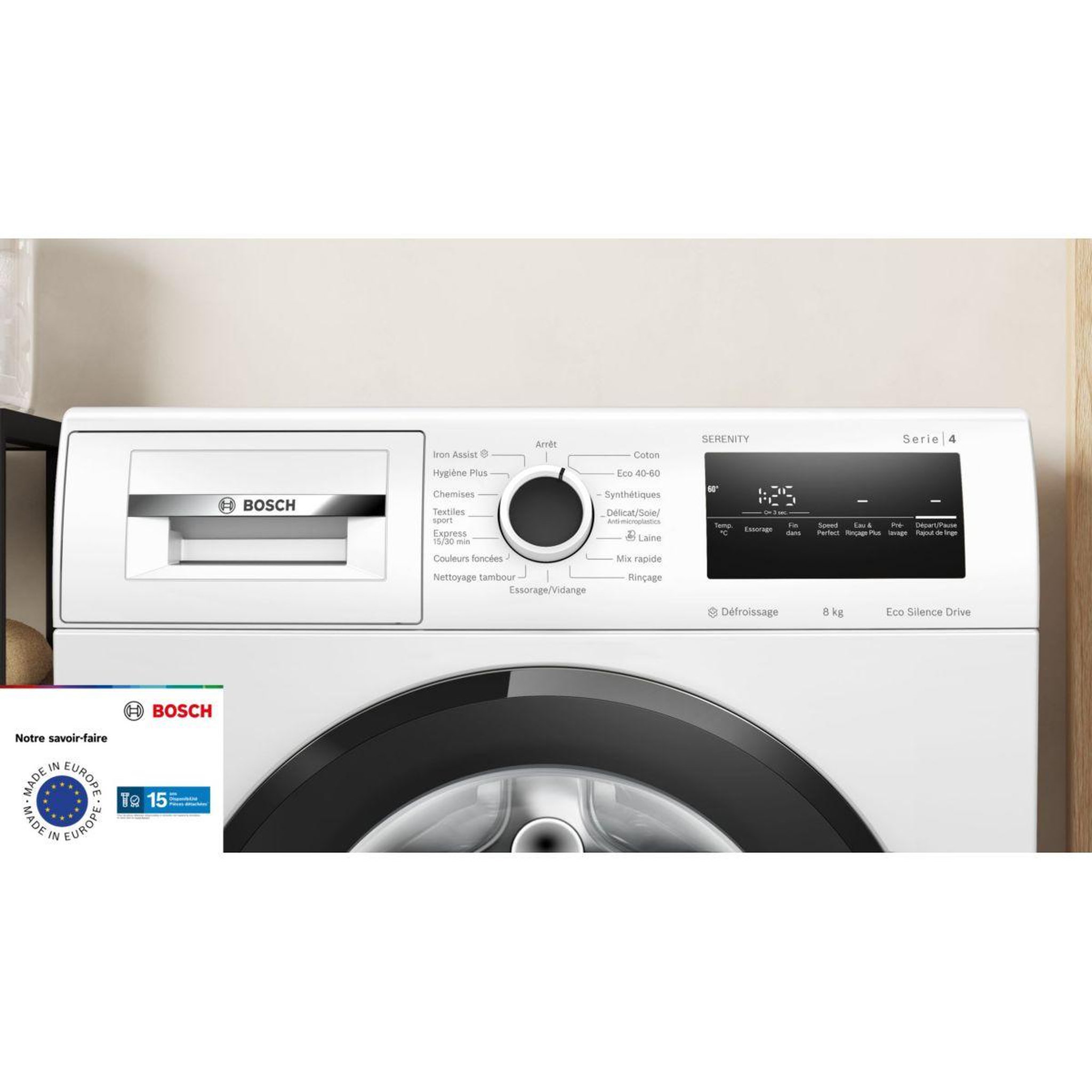 Voir la diapositive 2 : BOSCH Lave linge hublot wan2827qfr