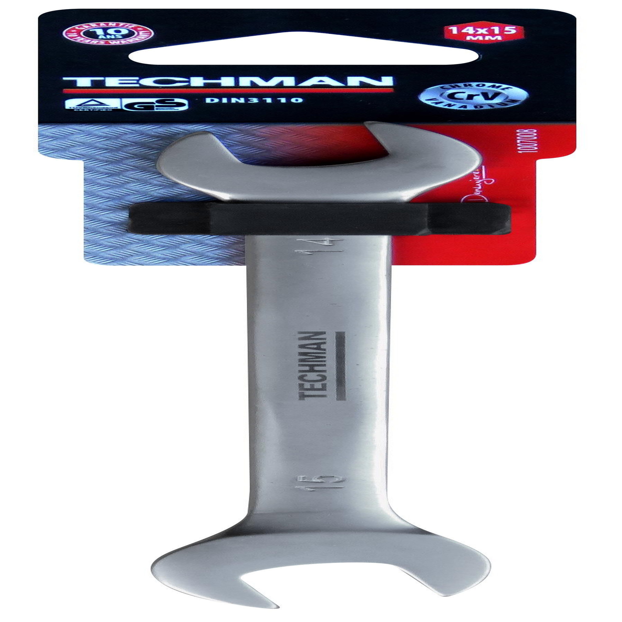 TECHMAN Clé Double Fourche  Industrie 21 x 23mm
