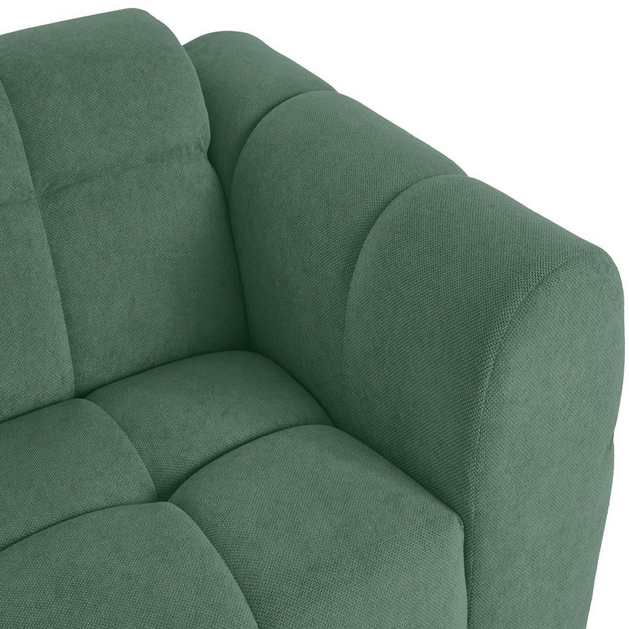 Voir la diapositive 6 : BEST MOBILIER Ray - canapé droit 2 places en tissu texturé