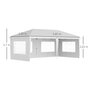 OUTSUNNY Tonnelle pop up pliante - barnum pliable - 4 cotés démontables - 4 fenêtres - acier oxford haute densité blanc