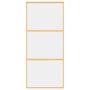 Voir la diapositive 4 : VIDAXL Porte coulissante dore 90x205 cm verre ESG clair et aluminium