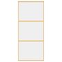 Voir la diapositive 4 : VIDAXL Porte coulissante dore 90x205 cm verre ESG clair et aluminium