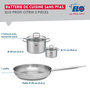 Voir la diapositive 2 : ELO Ensemble de 1 Poêle de cuisson 28 cm et 2 faitouts 12 et 20 cm Elo Profi Citrin