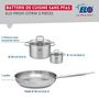 Voir la diapositive 2 : ELO Ensemble de 1 Poêle de cuisson 28 cm et 2 faitouts 12 et 20 cm Elo Profi Citrin