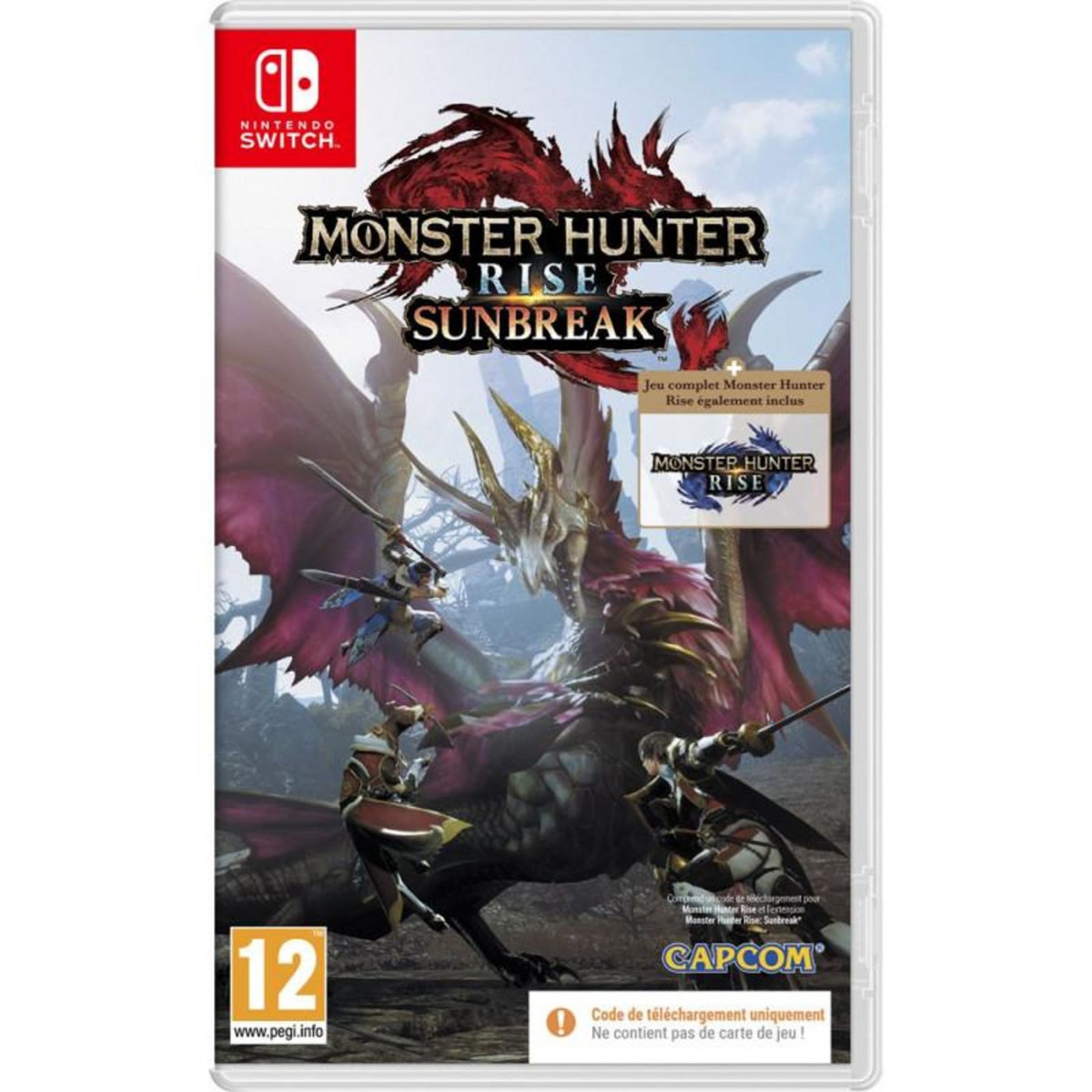 Capcom Monster Hunter Rise Sunbreak Code in a Box Nintendo Switch