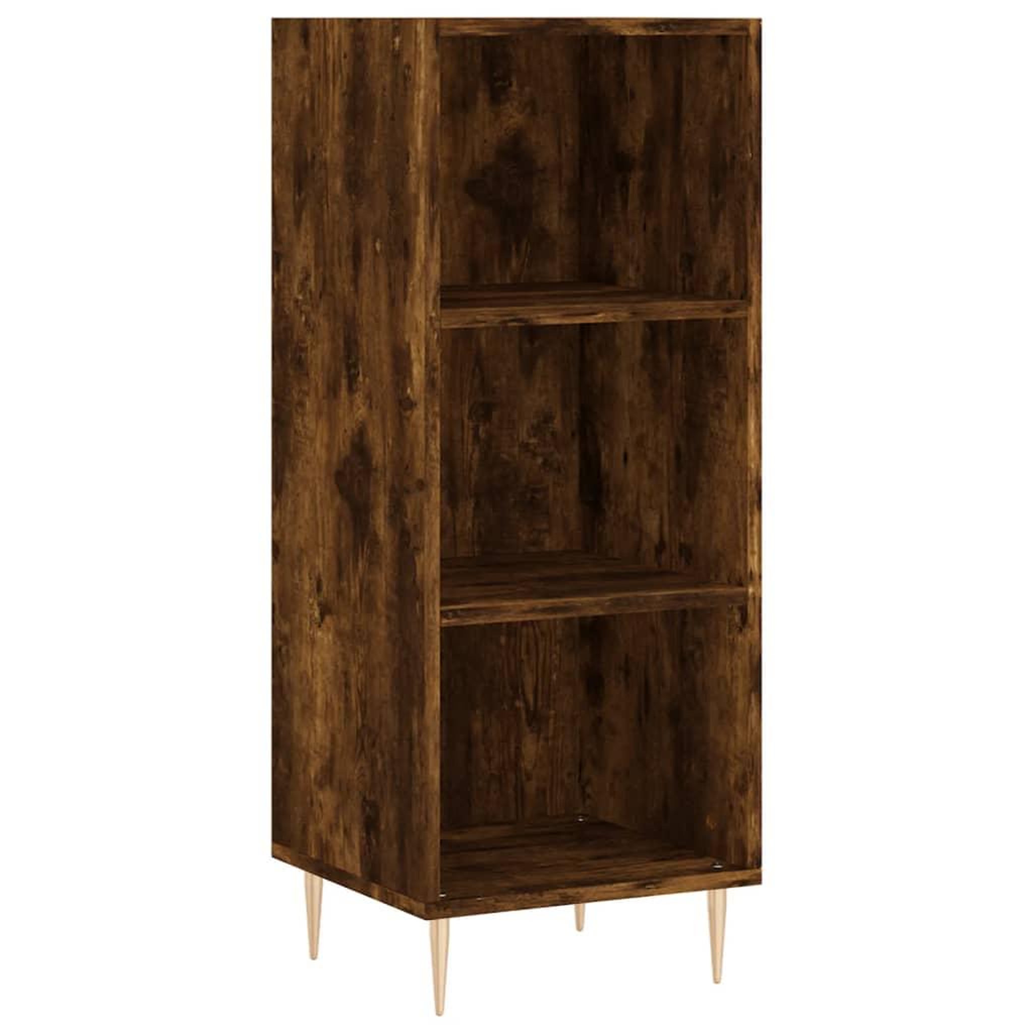 Voir la diapositive 5 : VIDAXL Buffet haut Chene fume 34,5x34x180 cm Bois d'ingenierie