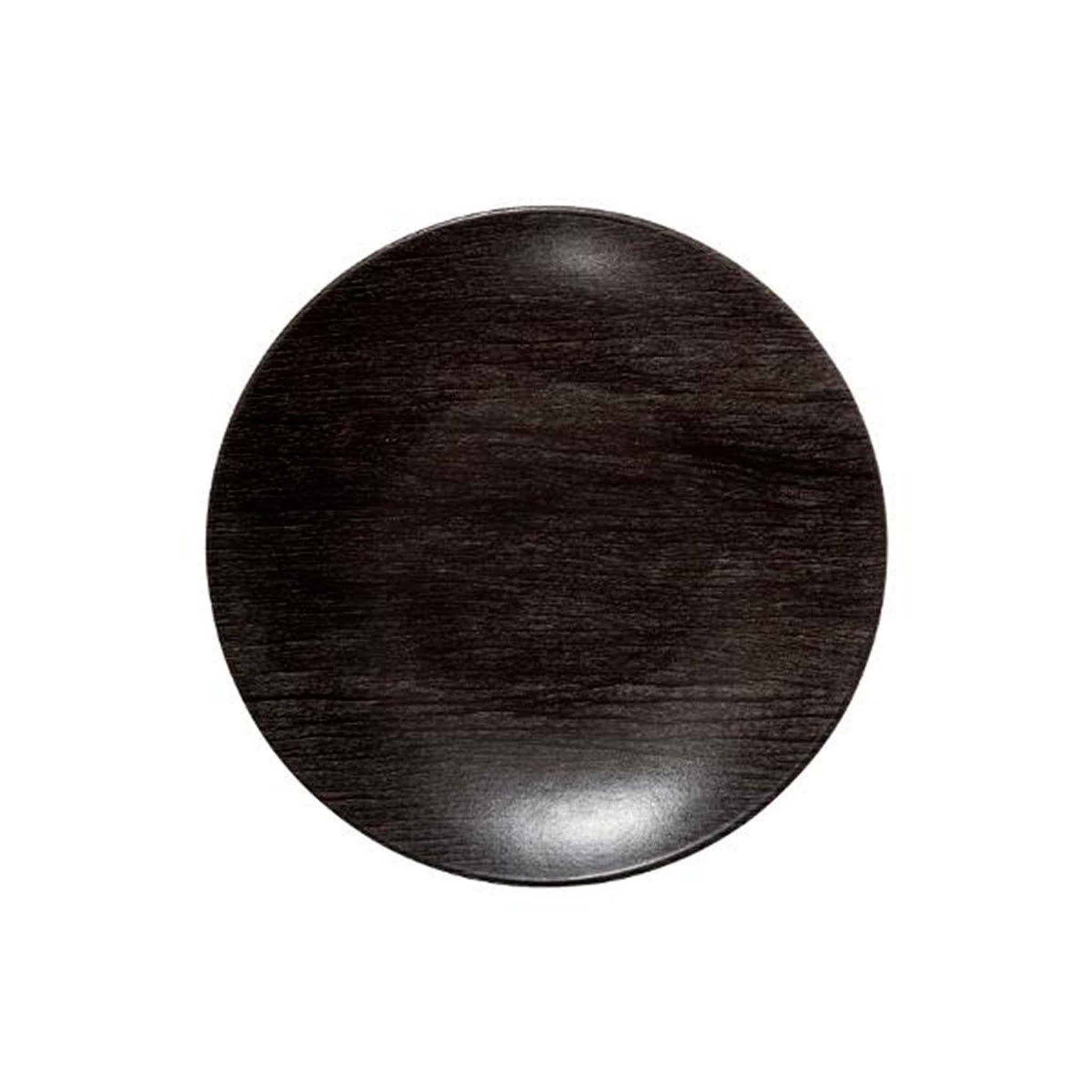 SECRET DE GOURMET Lot de 6 assiettes à dessert  vie sauvage  20cm noir