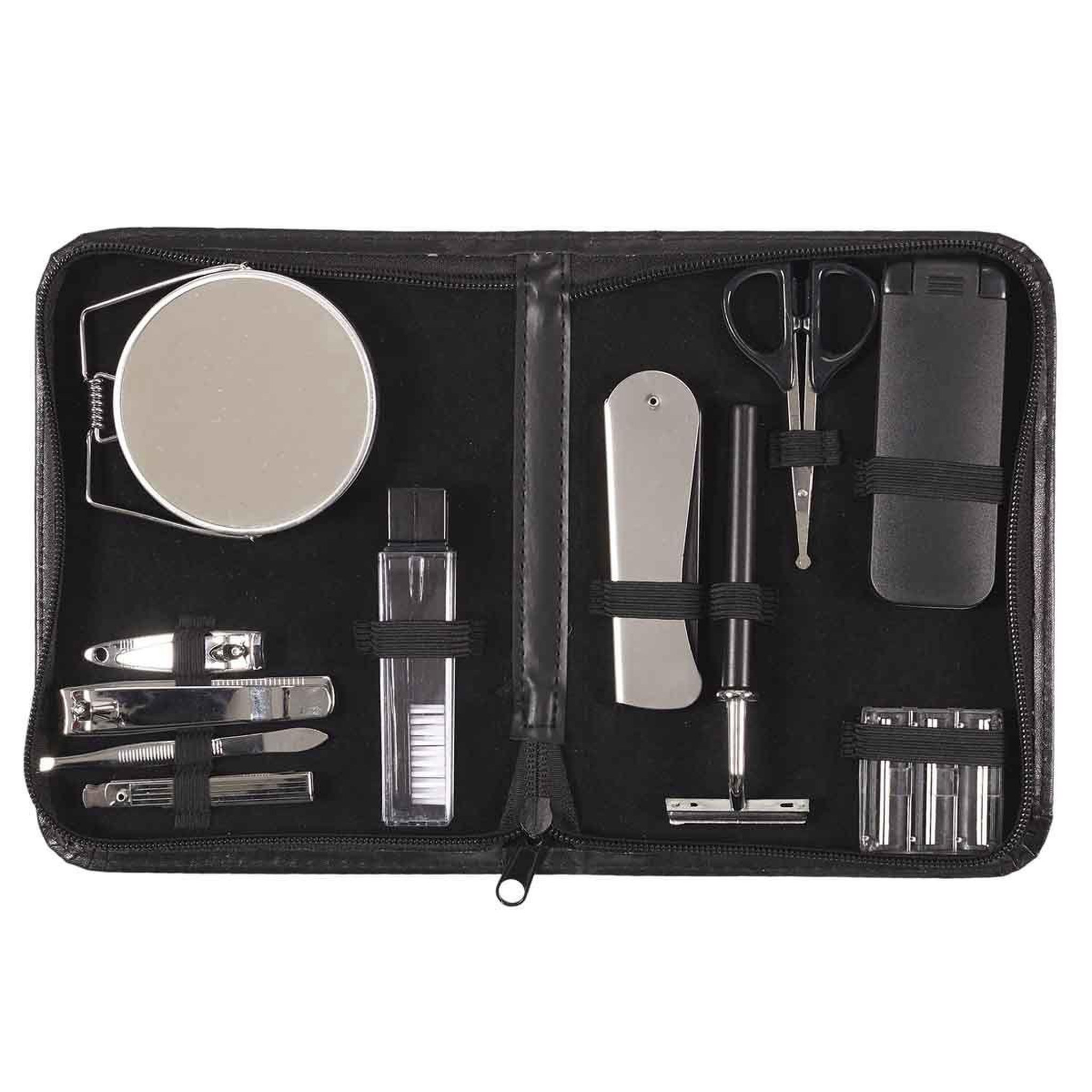 Voir la diapositive 2 : Cosmetic Club Coffret de beauté homme  15 accessoires  29cm noir