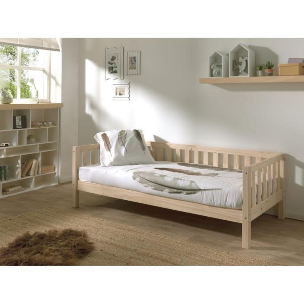Paris Prix Lit Capitaine Enfant  Fritz  90x200cm Naturel