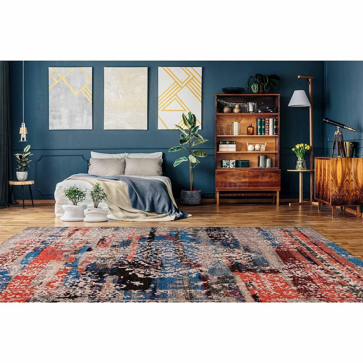 Paris Prix Tapis Tissé Vintage Oriental  Charme III  Multicolore