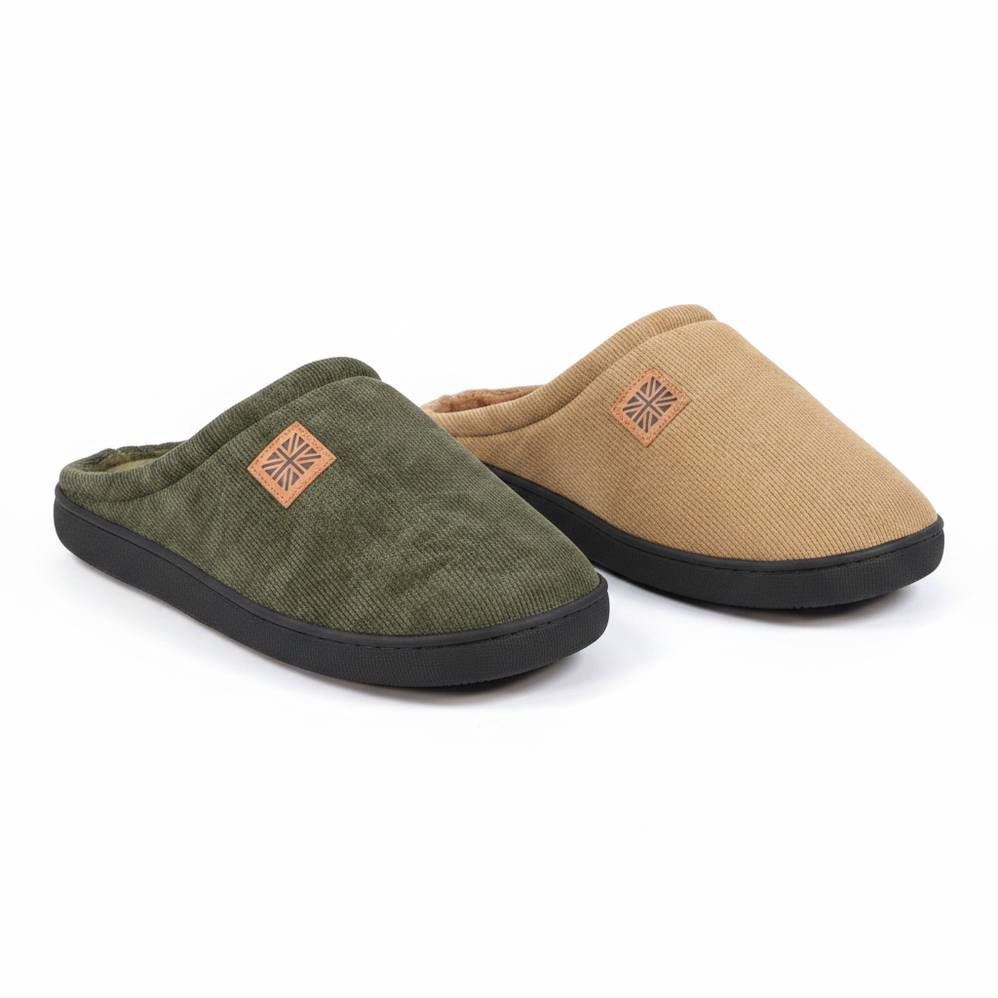 Voir la diapositive 1 : OZABI Ozabi pack 2 paires mules homme velours côtelé doublure éponge
