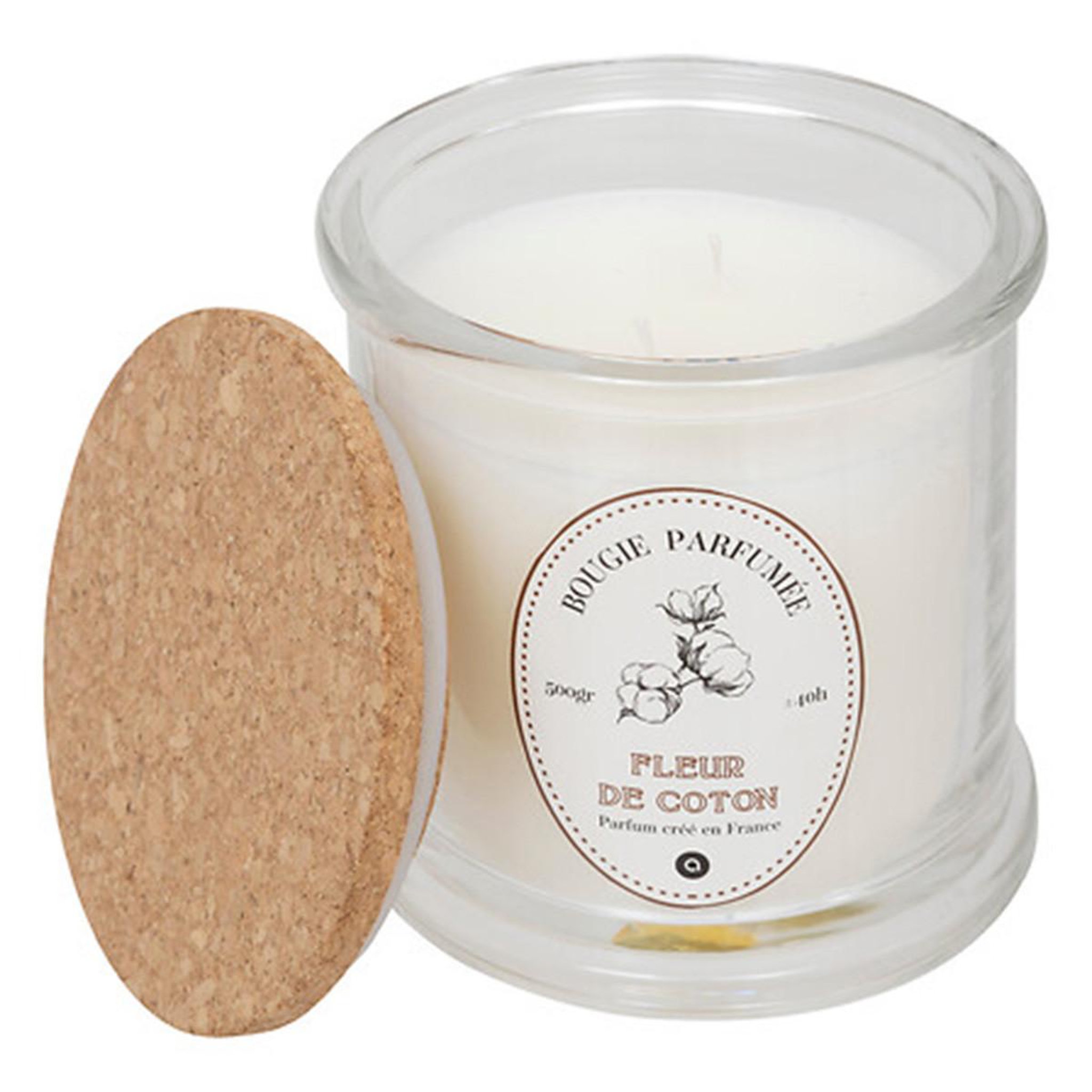 Voir la diapositive 3 : ATMOSPHERA Bougie parfumée  hapo  500g fleur de coton