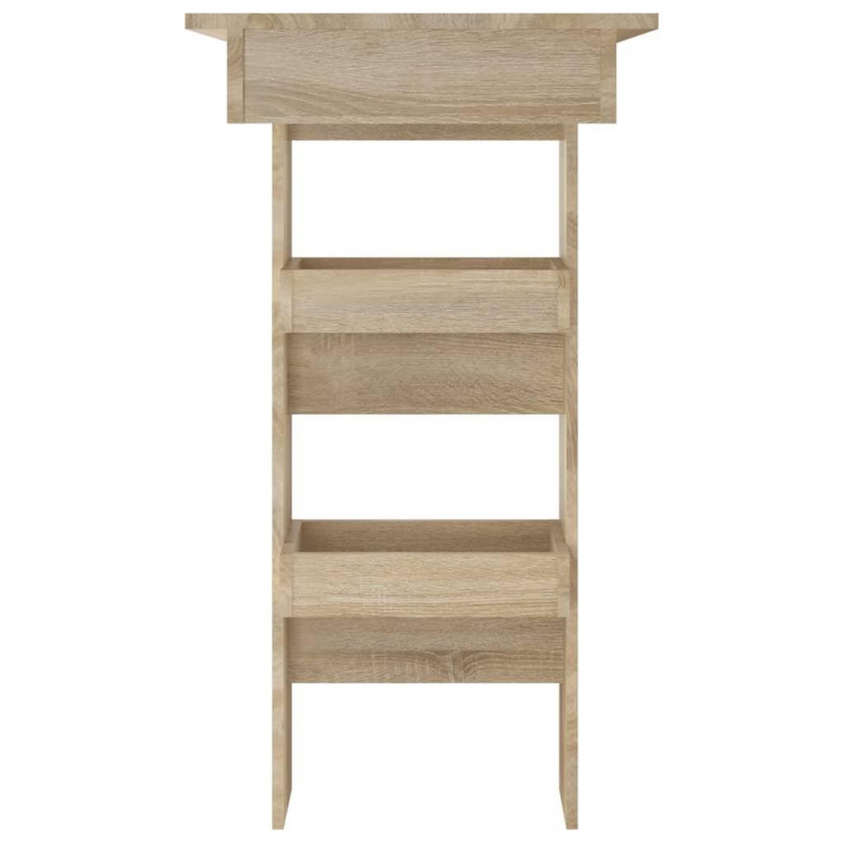 VIDAXL Table bar murale Chene Sonoma 102x45x103,5 cm Bois d'ingenierie