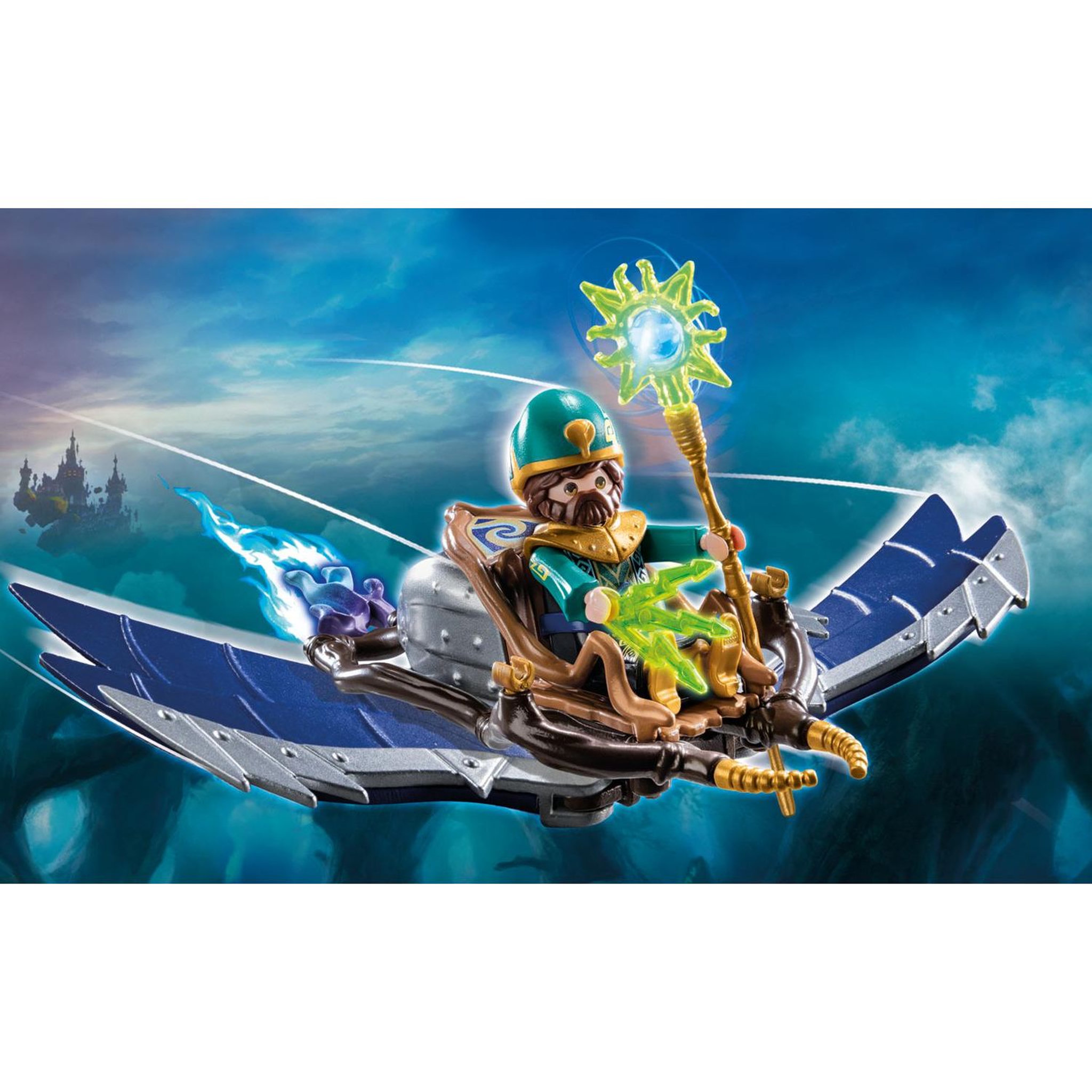 Voir la diapositive 3 : PLAYMOBIL 70749 - Novelmore - Violet Vale - Magicien volant