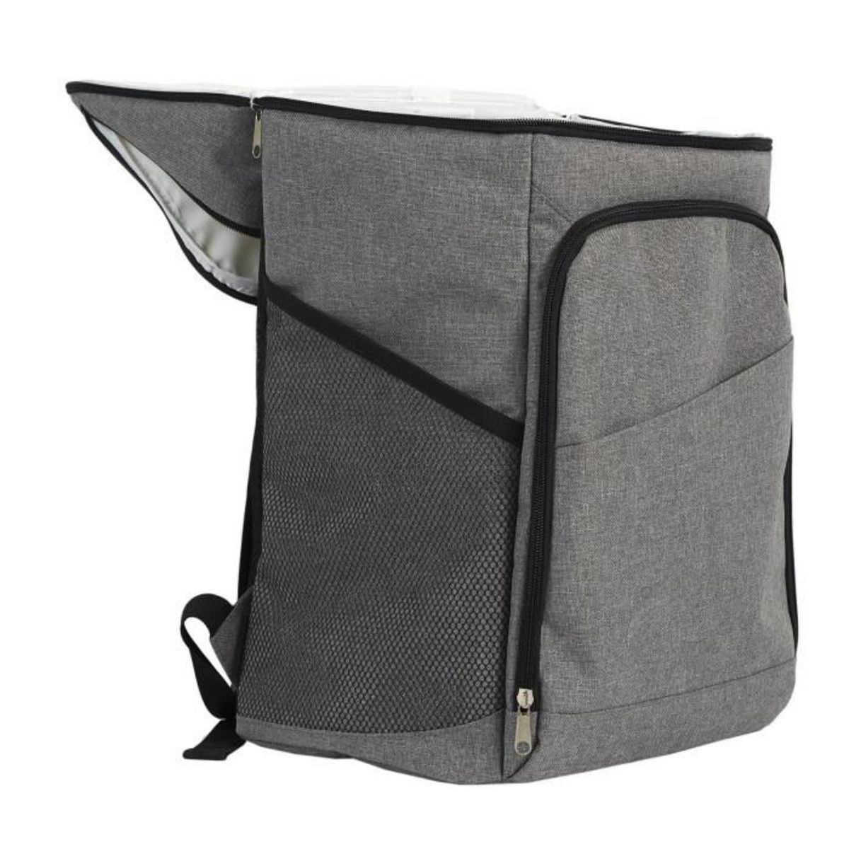 Paris Prix Sac à Dos Fraîcheur  Multipoches  26L Gris