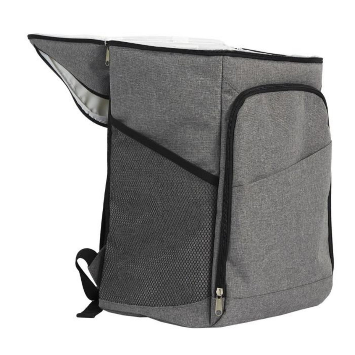 Paris Prix Sac à Dos Fraîcheur  Multipoches  26L Gris