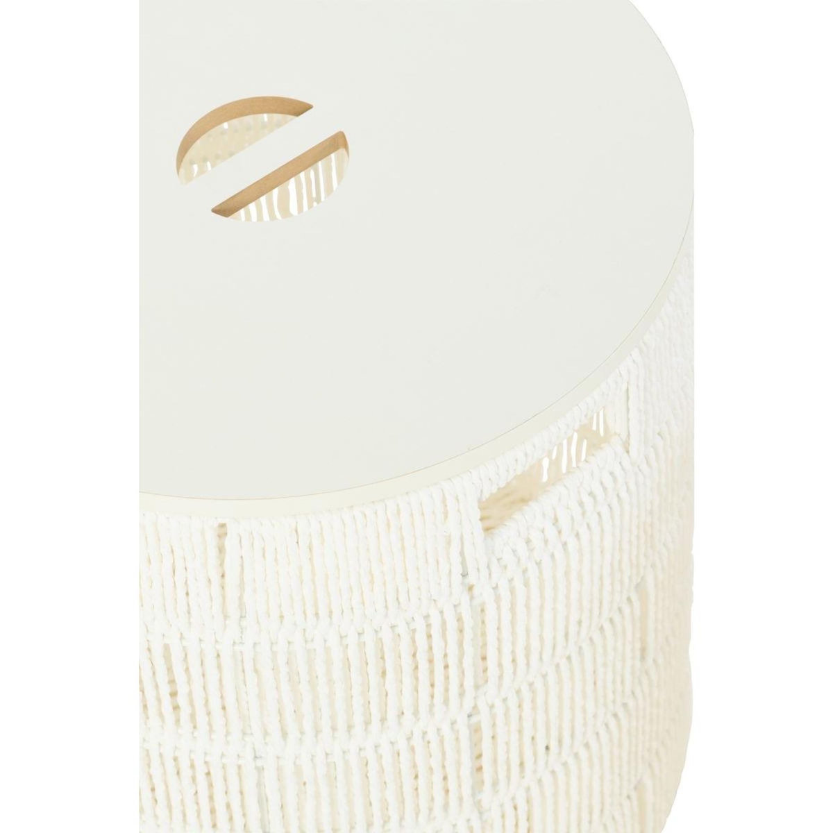Paris Prix Lot de 2 Paniers de Rangement  Ryan  46cm Blanc