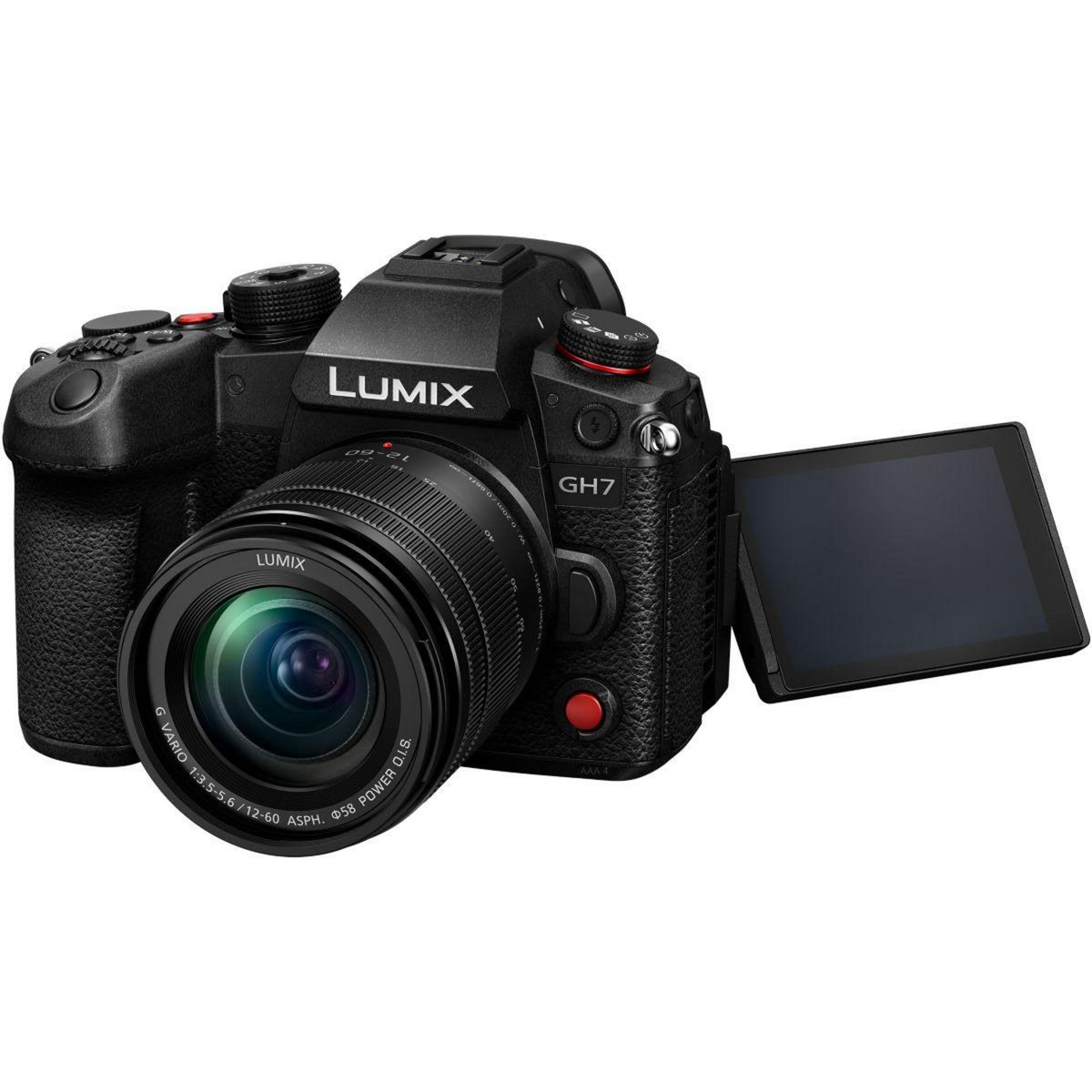 PANASONIC Appareil photo Hybride GH7 noir +12-60mm Lumix