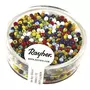 Rayher Rocailles, 2 mm ø, opaques, assorties, boîte 17g
