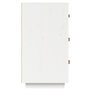 Voir la diapositive 5 : VIDAXL Buffet Blanc 80x40x75 cm Bois massif de pin