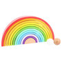 Voir la diapositive 3 : SMALL FOOT Small Foot - Wooden Building Blocks Rainbow XL, 14 pcs. 11412