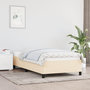 Voir la diapositive 1 : VIDAXL Cadre de lit sans matelas creme 90x190 cm tissu