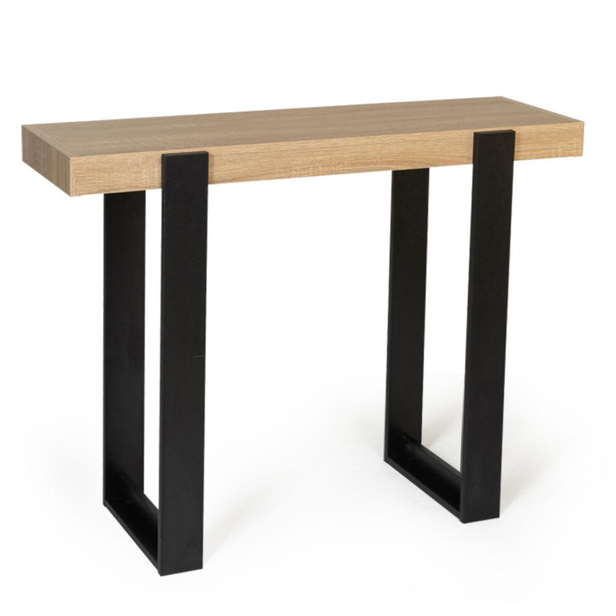 ID MARKET Console phoenix bois et noir