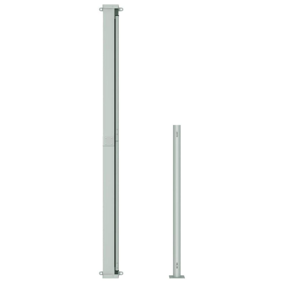 VIDAXL Auvent lateral retractable de patio 180x500 cm Creme