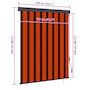 Voir la diapositive 6 : VIDAXL Store roulant d'exterieur 140x250 cm Orange et marron