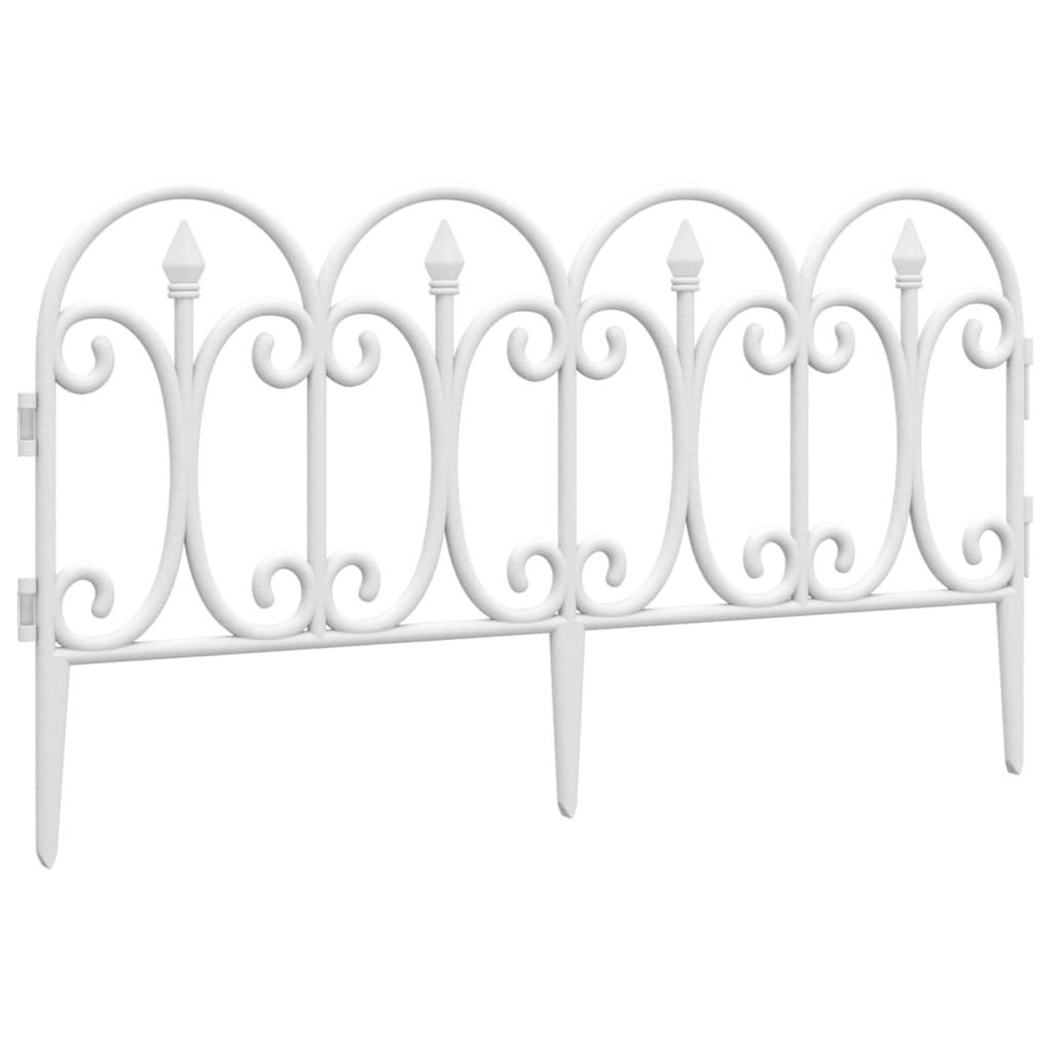 Voir la diapositive 3 : VIDAXL Bordures de pelouse 17 pcs Blanc 10 m PP