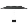 Voir la diapositive 3 : VIDAXL Parasol a double tete anthracite 449x265 cm