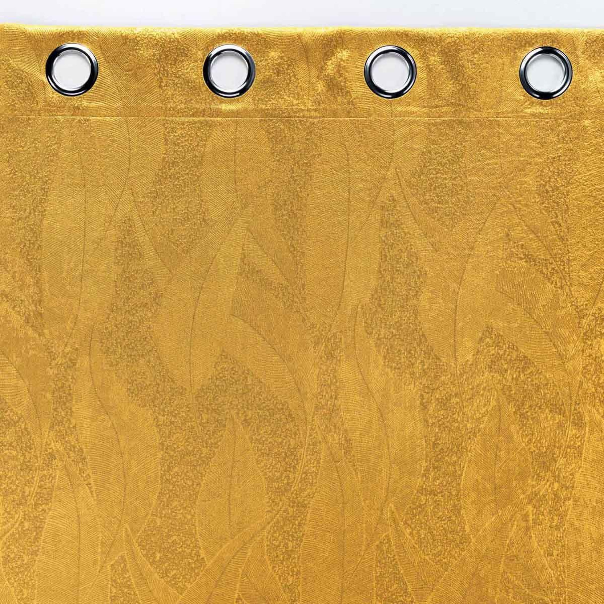 Voir la diapositive 3 : Douceur d'Intérieur Rideau occultant  mélodie  135x280cm ocre