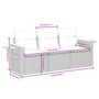 Voir la diapositive 3 : VIDAXL Salon de jardin avec coussins 3 pcs beige resine tressee