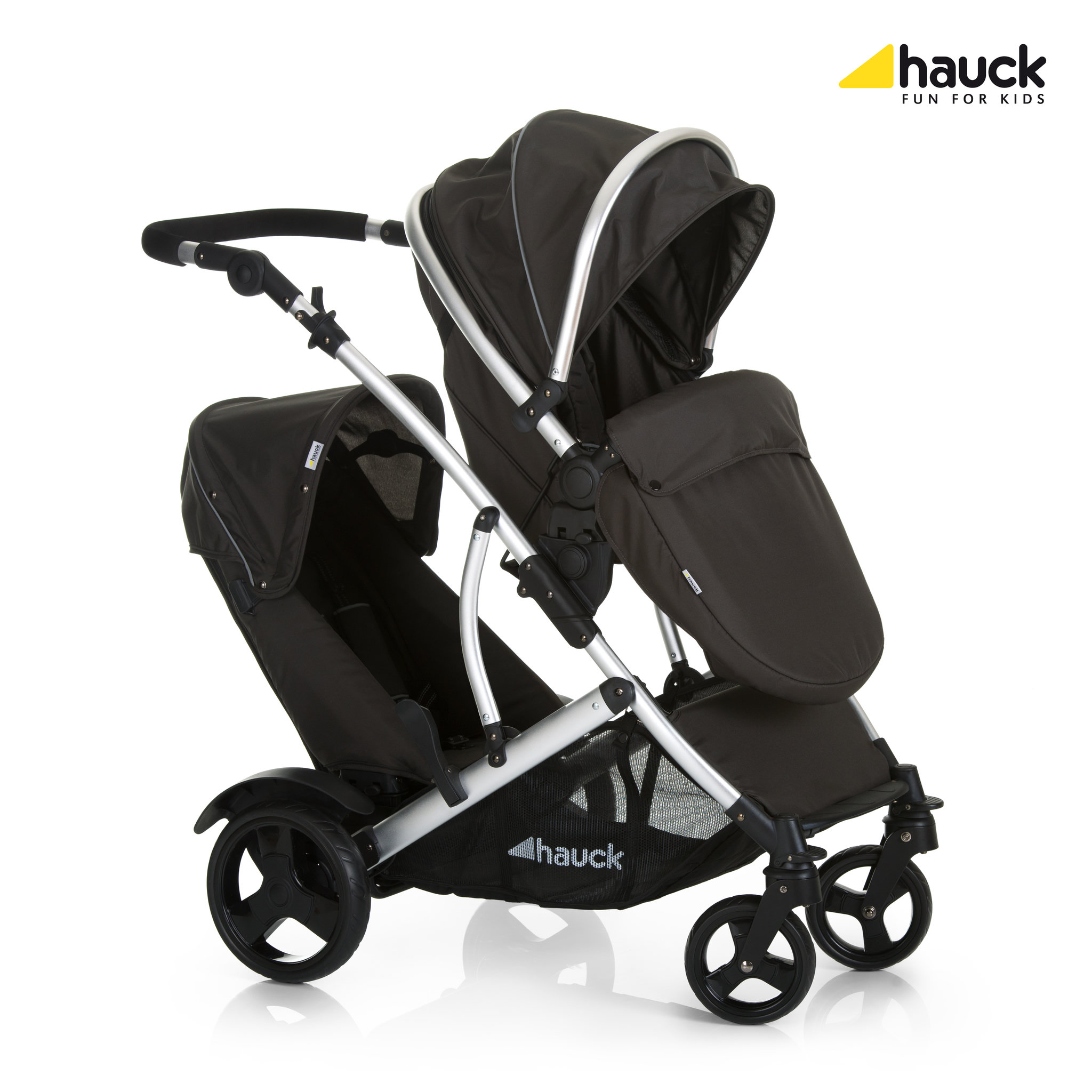 Voir la diapositive 3 : HAUCK Poussette double Duett 2