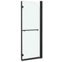 Voir la diapositive 4 : VIDAXL Cabine de douche pliable 2 panneaux ESG 95x140 cm Noir
