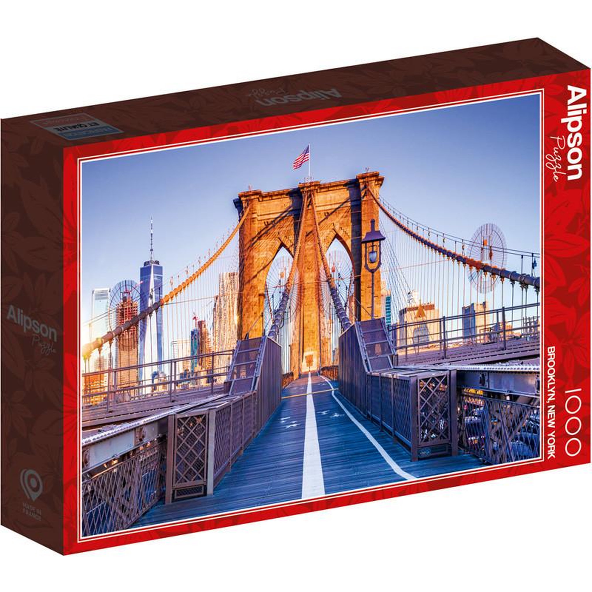ALIZE Puzzle 1000 pièces Pont de Brooklyn – Paysage urbain de New York – Adulte – Alizé