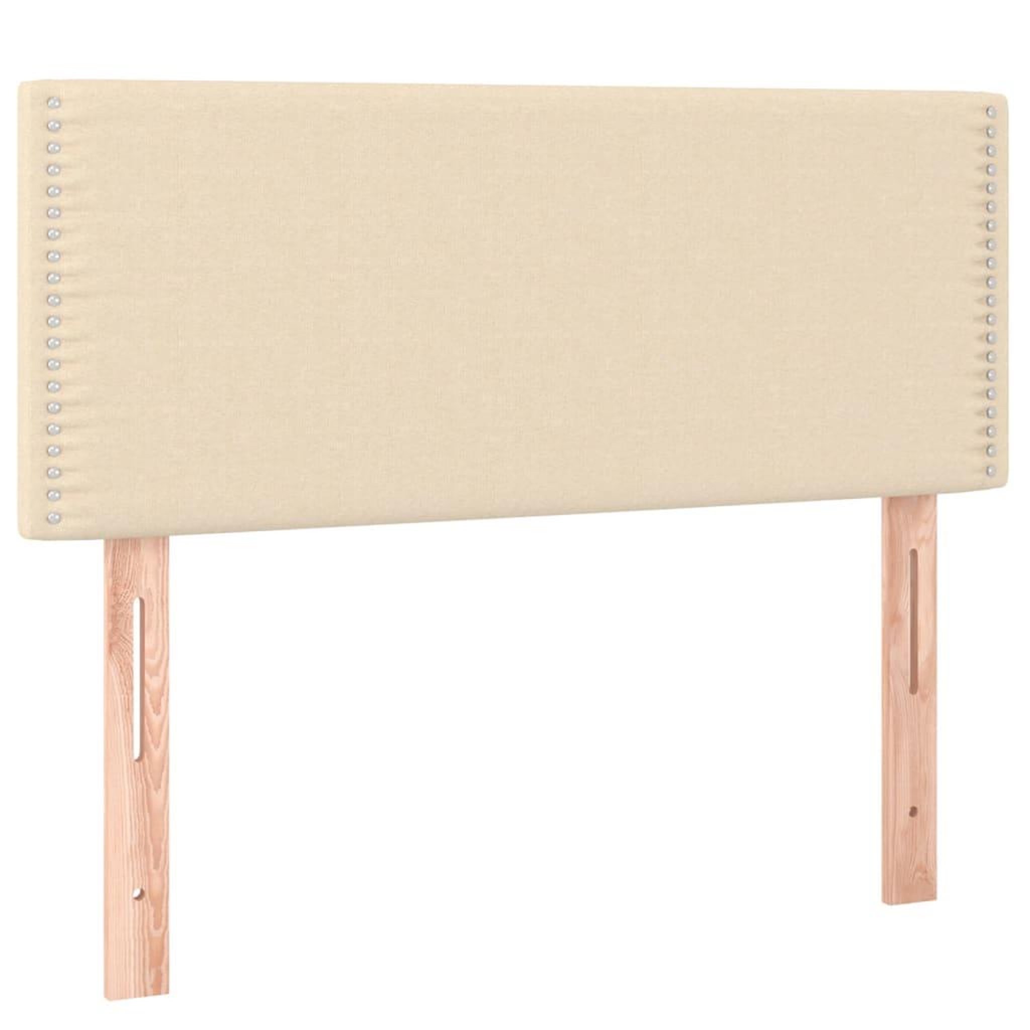 Voir la diapositive 2 : VIDAXL Tete de lit Creme 80x5x78/88 cm Tissu