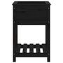 Voir la diapositive 5 : VIDAXL Jardiniere avec etagere Noir 54x54x81 cm Bois massif de pin