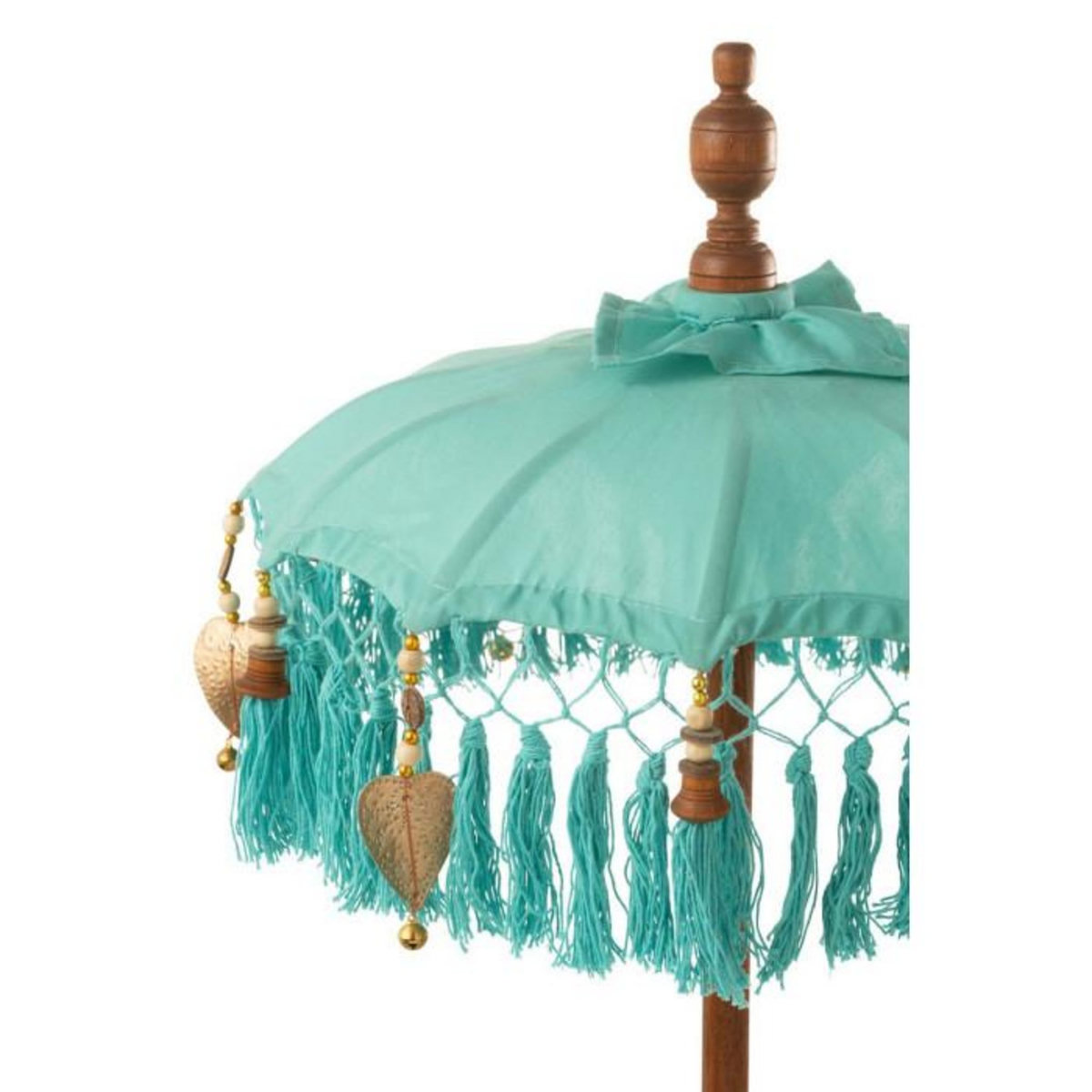 Paris Prix Parasol Déco Avec Pompons  Dayu  85cm Bleu