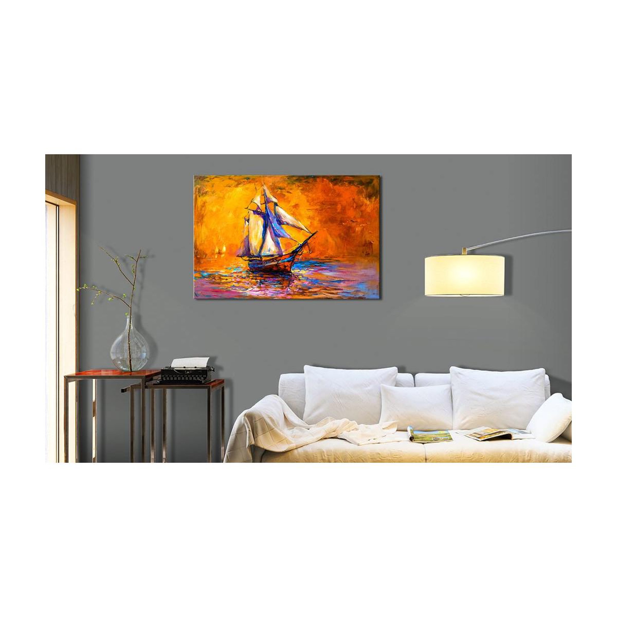Voir la diapositive 2 : Paris Prix Tableau Imprimé  Ocean of the Setting Sun