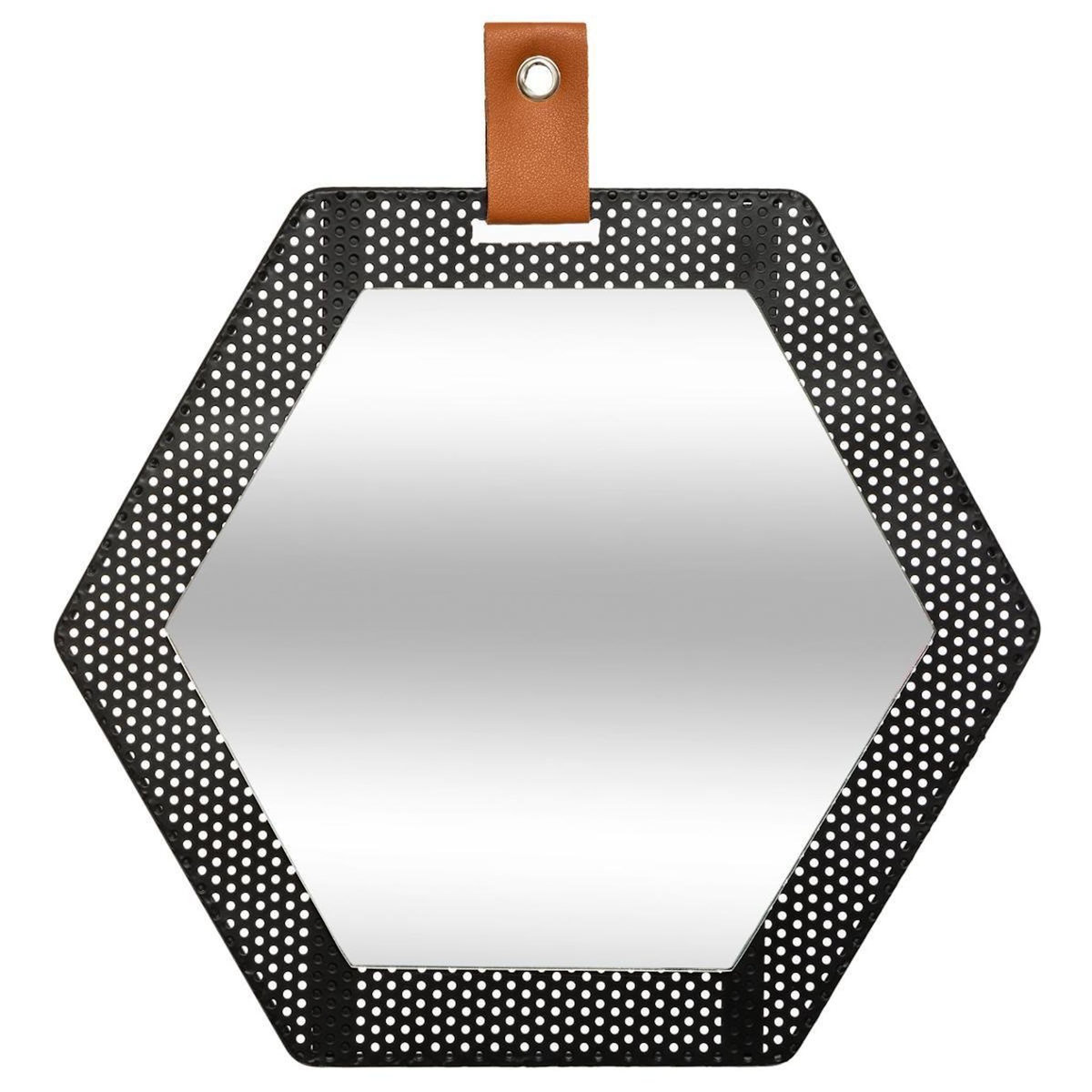ATMOSPHERA Miroir Mural Déco  Mona  34cm Noir