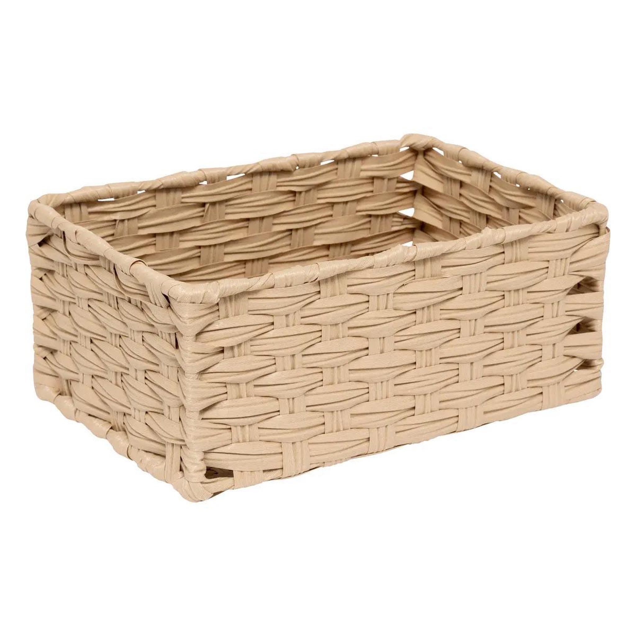 Voir la diapositive 4 : FIVE Lot de 3 paniers de rangement hauts  tressé  30cm naturel